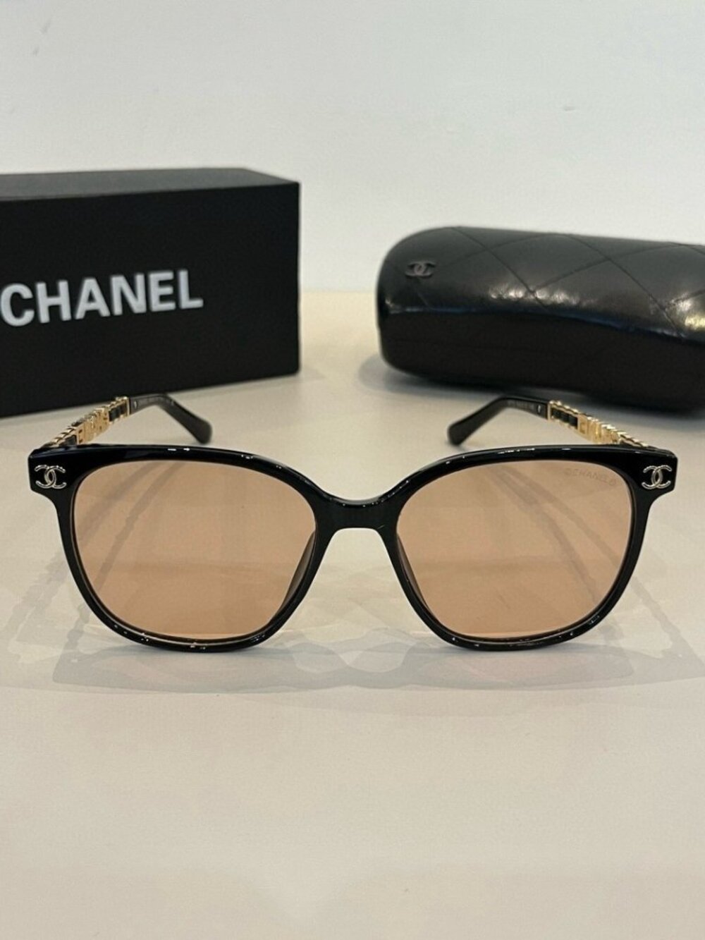 ✨ Chanel Style Black Square Sunglasses ✨